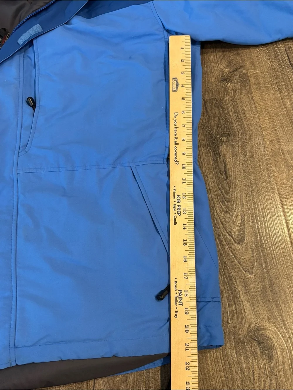 L.L. Bean Outdoors Blue Parka w/ Pop Out Hood Mens size XL Tall ISSUE